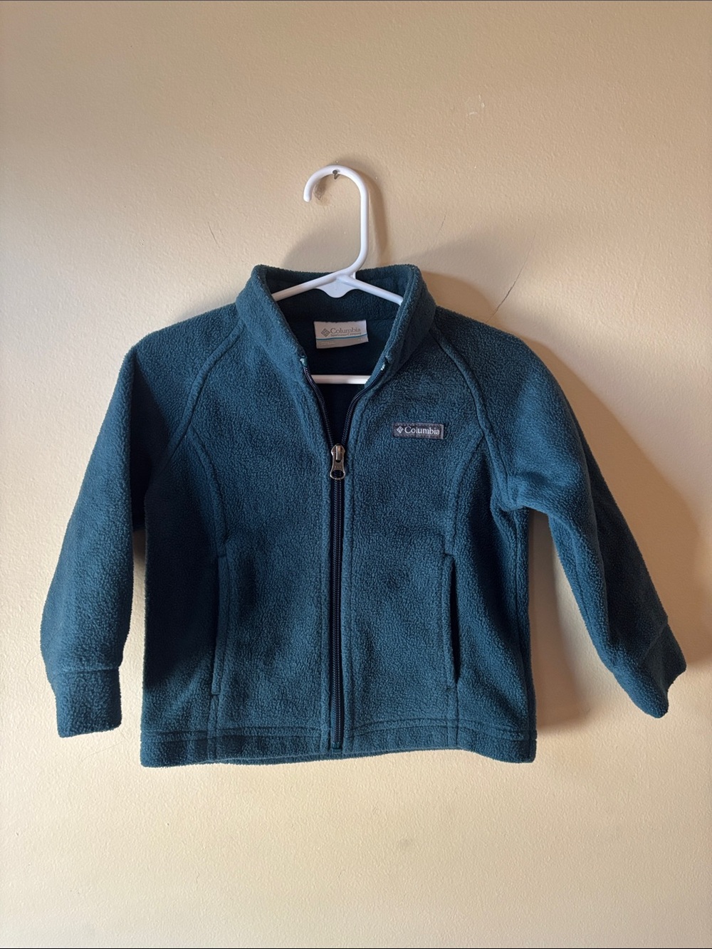 Columbia Kids Fleece Zip Up Jacket - Deep Turquoise